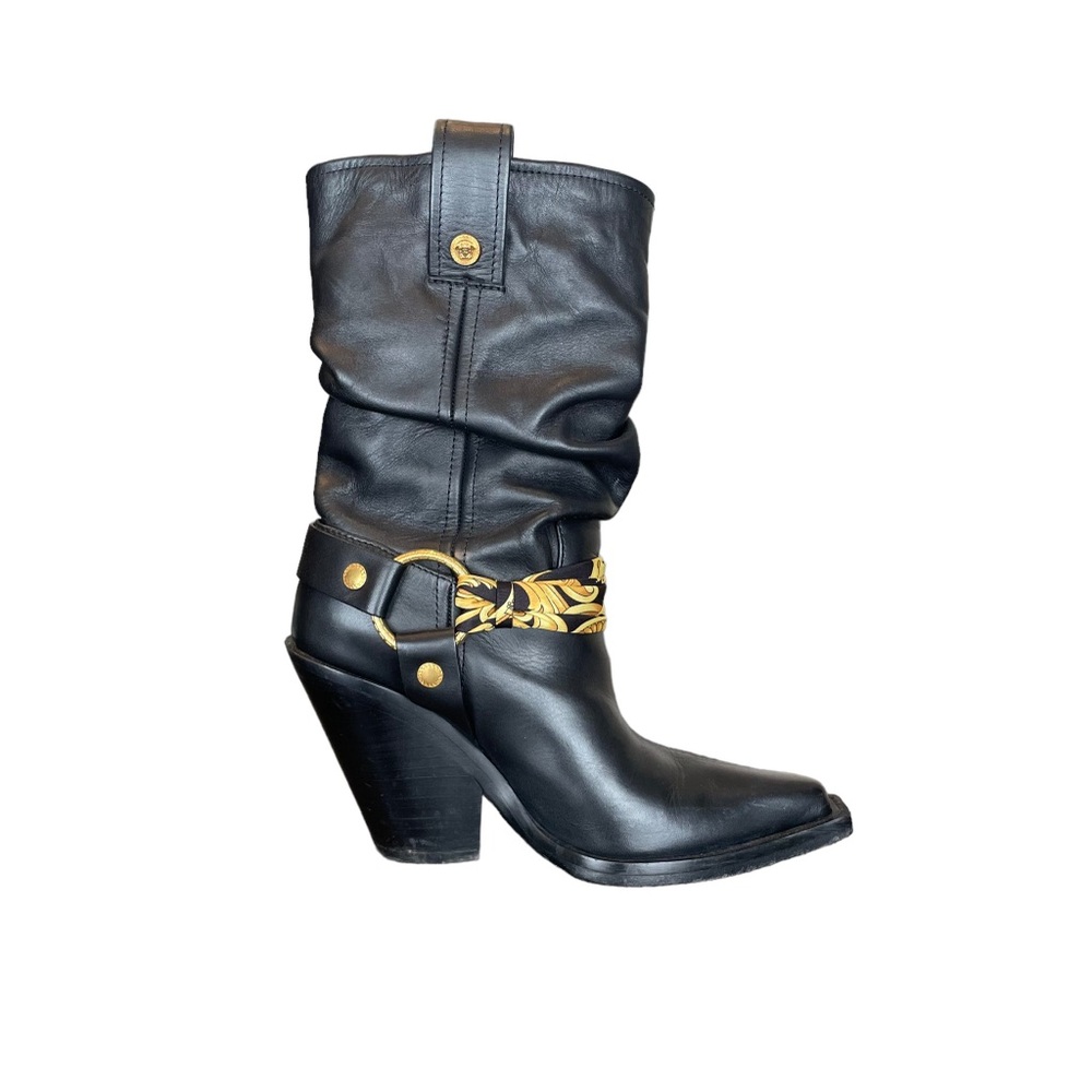 Versace Leather Boots